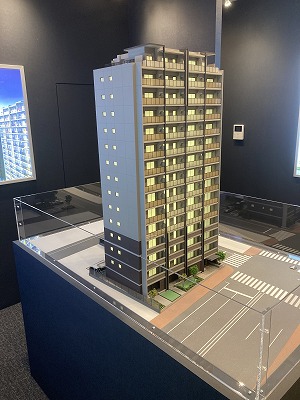 浅草エリアの分譲マンション模型