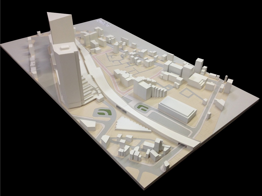 押上地区再開発　検討用模型