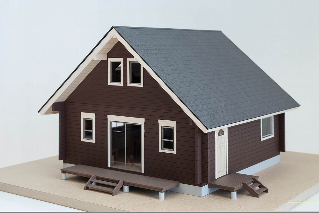 ログハウス調別荘　販売促進用模型