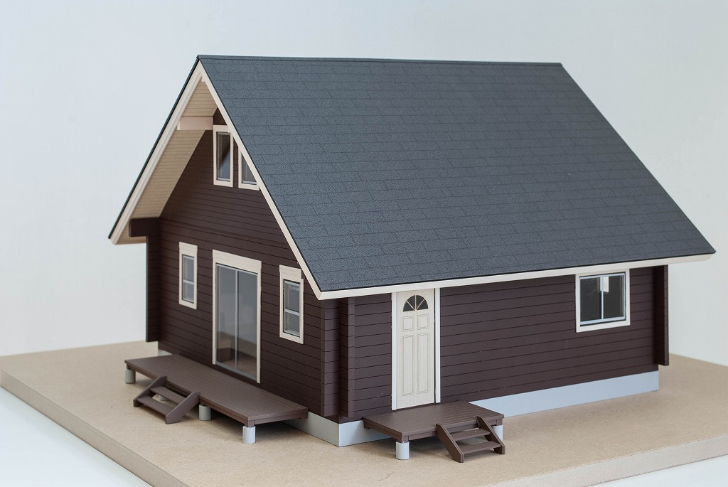 ログハウス調別荘　販売促進用模型