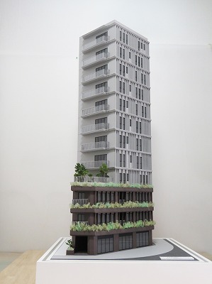上馬エリア　デザイナーズマンション
外観模型