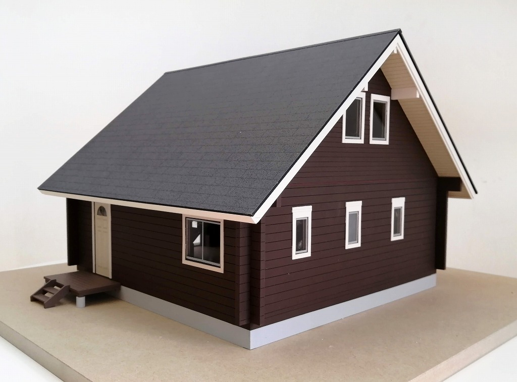 ログハウス調別荘　販売促進用模型