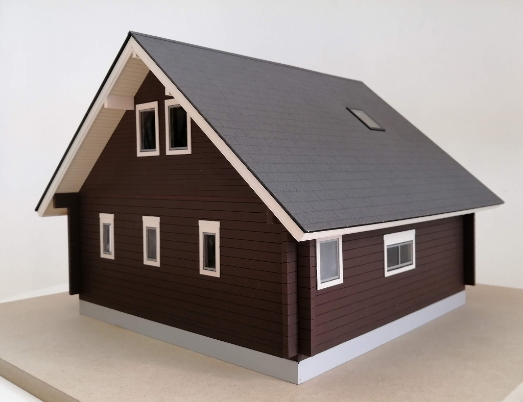 ログハウス調別荘　販売促進用模型