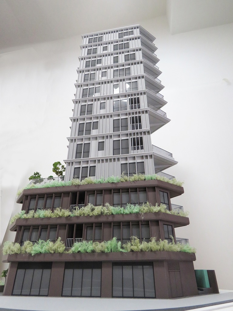 上馬エリア　デザイナーズマンション
外観模型