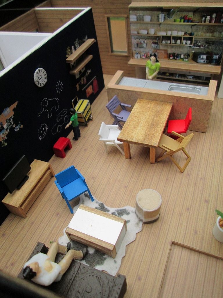 プレハブスタイルのセカンドハウス販売促進用模型