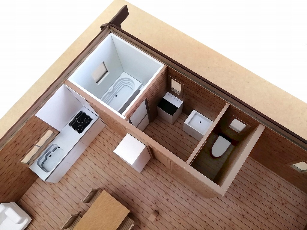 ログハウス調別荘　販売促進用模型