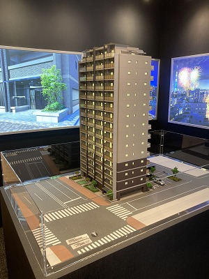 浅草エリアの分譲マンション模型