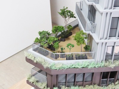 上馬エリア　デザイナーズマンション
外観模型