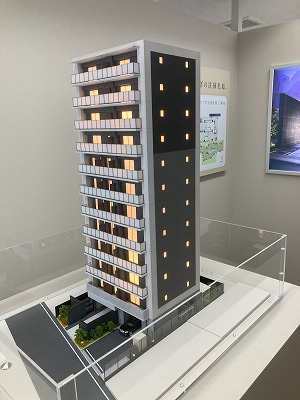 西日暮里エリアの分譲マンション模型