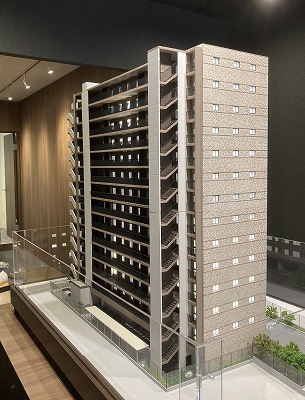 蘇我駅近くの分譲マンション模型