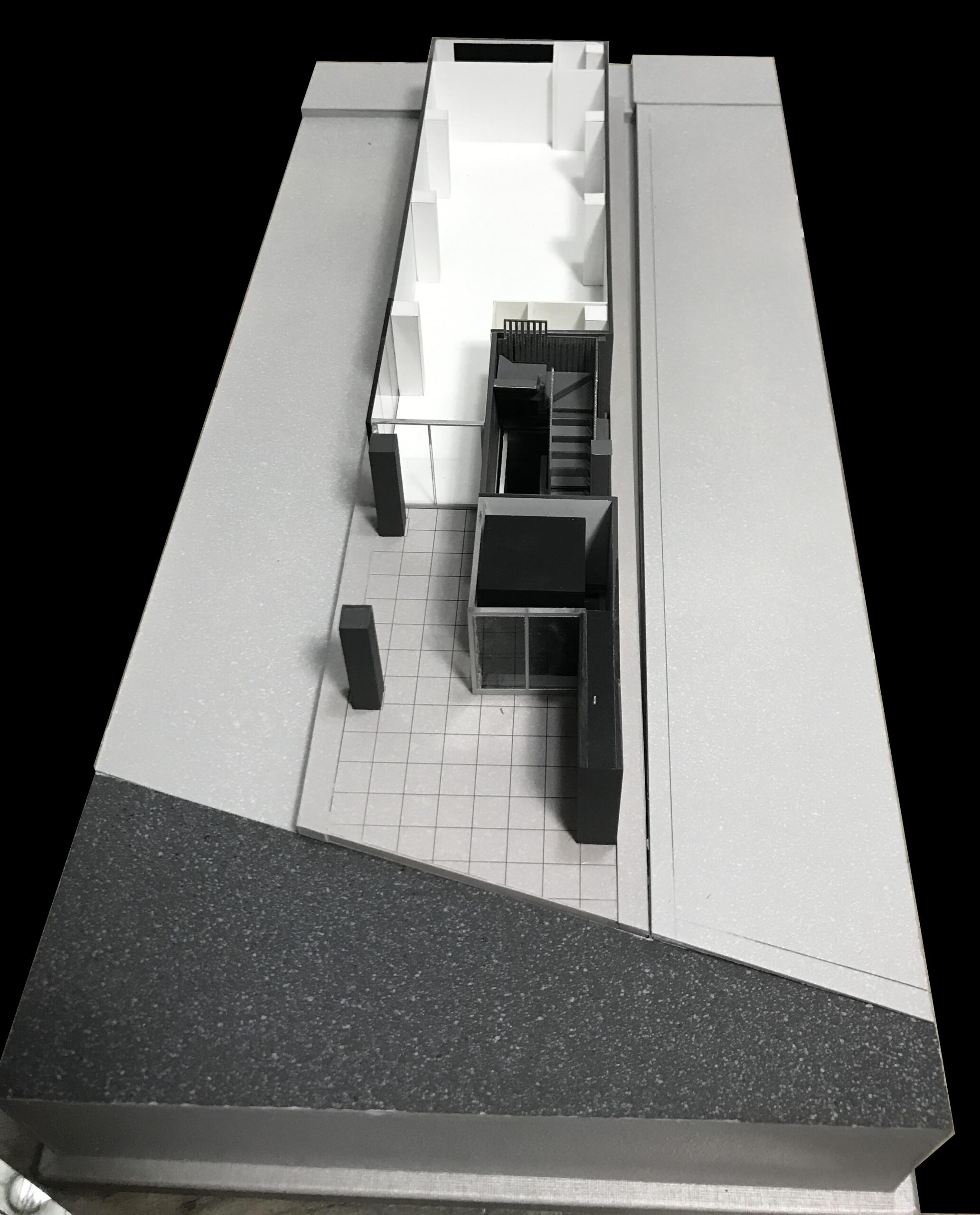 商業用ビル　内外模型