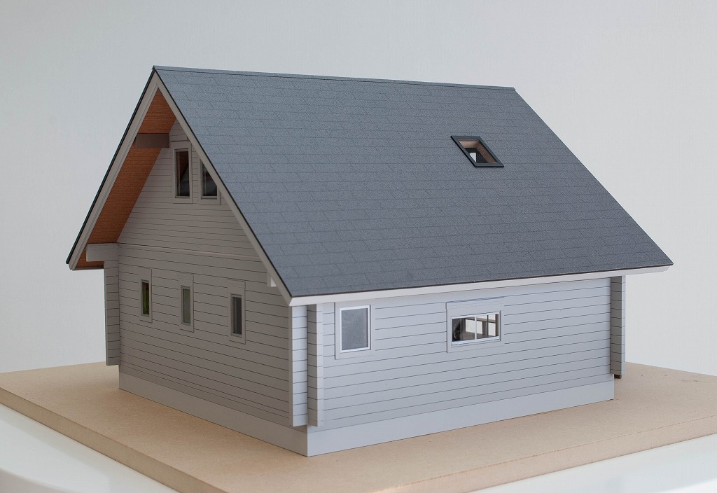 ログハウス調別荘　販売促進用模型