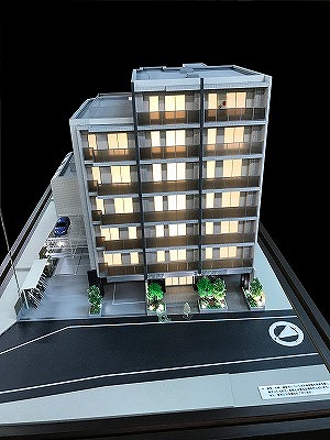 南千住エリアの分譲マンション模型