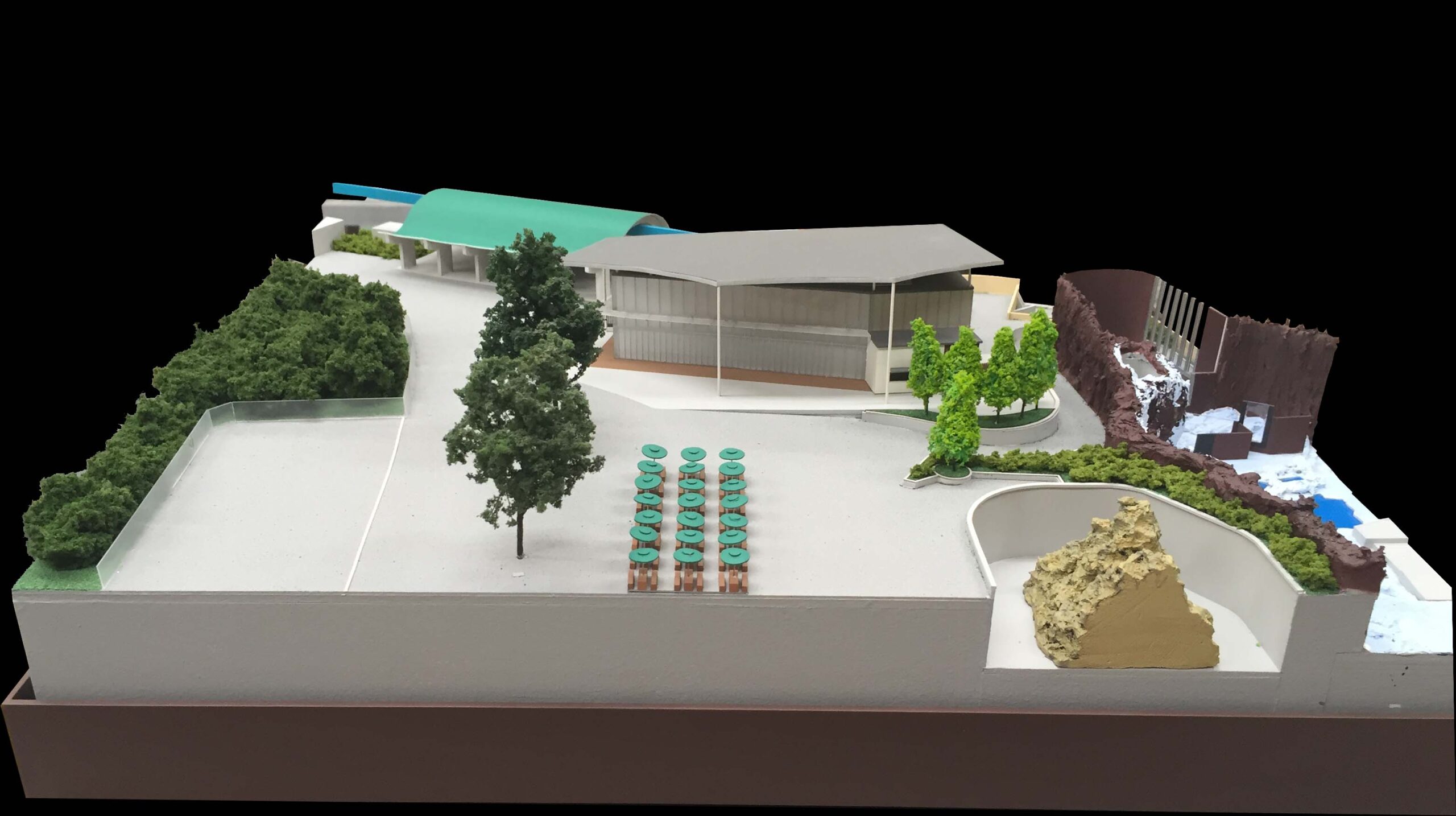 上野動物園改修案　検討模型