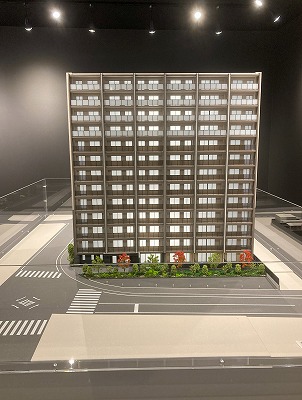 飯能エリア マンション模型
販売促進用 内照式 外観模型