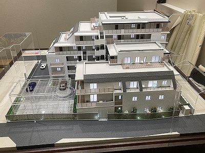幕張本郷エリアの分譲マンション模型