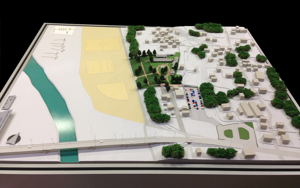 旧陸軍飛行場跡公園計画　検討模型