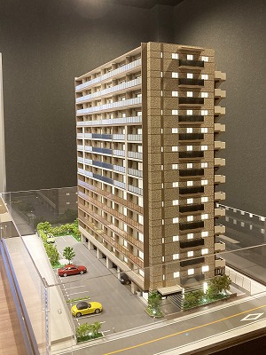蘇我駅近くの分譲マンション模型