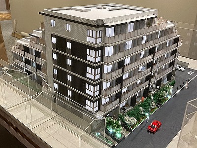 幕張本郷エリアの分譲マンション模型