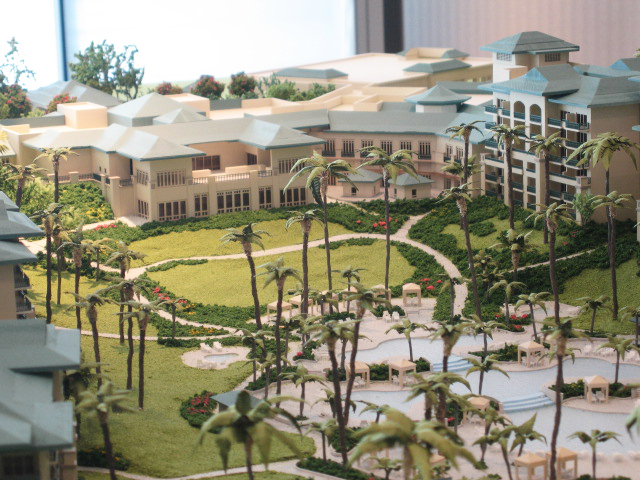 ハワイリゾート　販売促進用全景模型