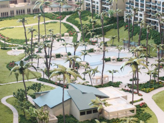 ハワイリゾート　販売促進用全景模型