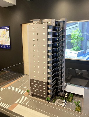 浅草エリアの分譲マンション模型