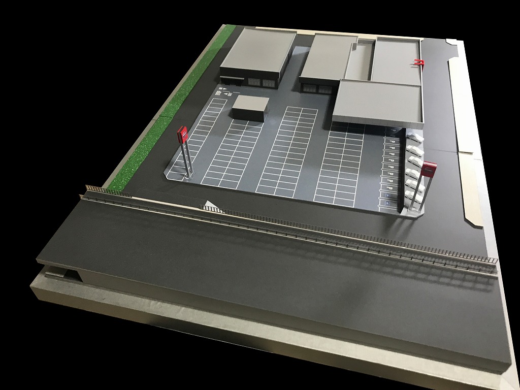 自動車販売会社社屋　提案用模型