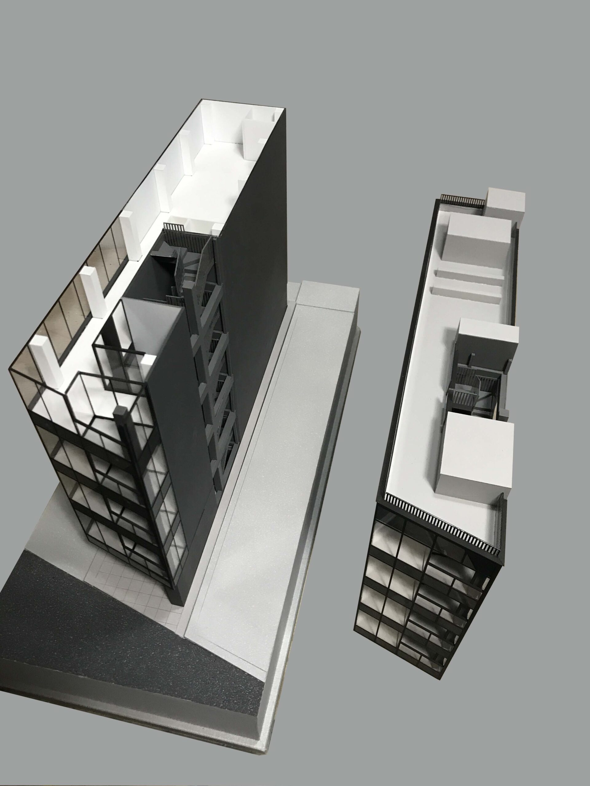 商業用ビル　内外模型
