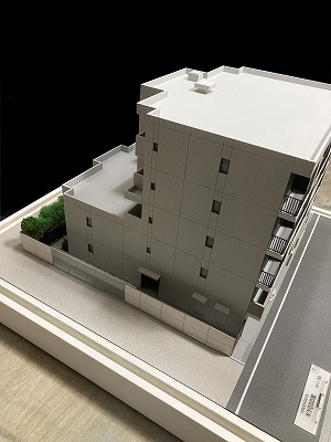 経堂エリア　デザイナーズマンション
外観模型