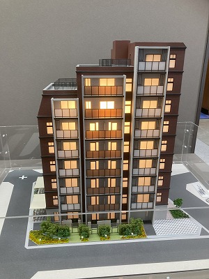 西日暮里エリアの分譲マンション模型