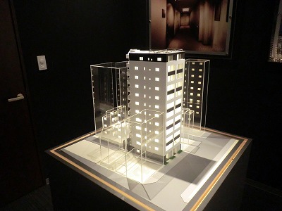 水天宮エリアの分譲マンション模型
