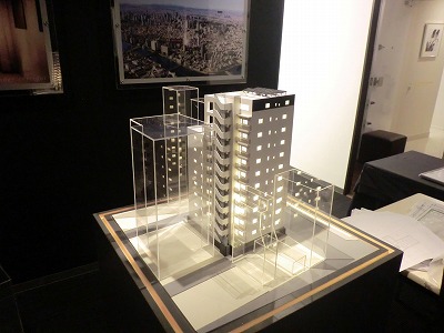 水天宮エリアの分譲マンション模型