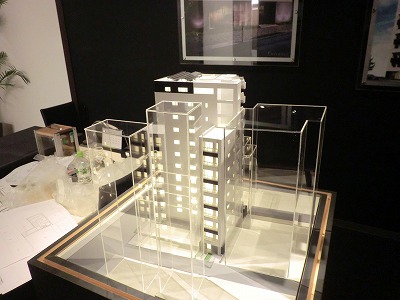 水天宮エリアの分譲マンション模型