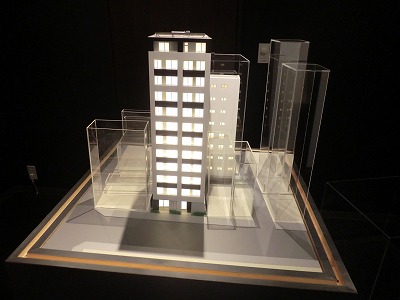 水天宮エリアの分譲マンション模型