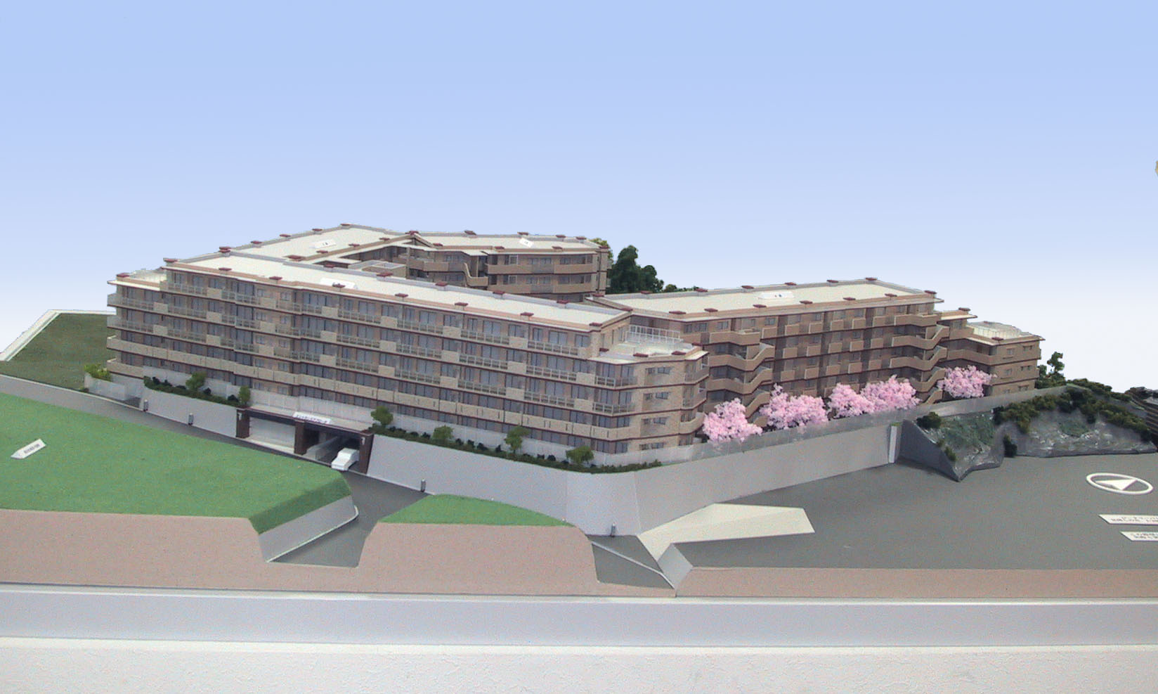 横須賀エリア　大規模マンション　外観模型