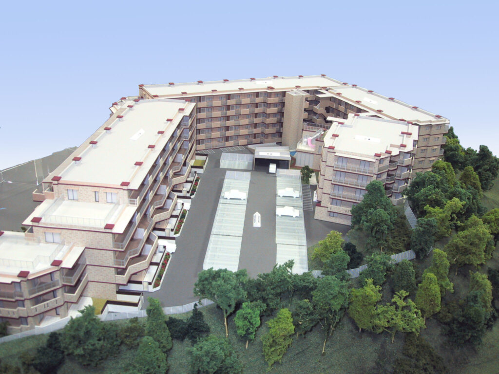 横須賀エリア マンション模型
販売促進用 外観模型