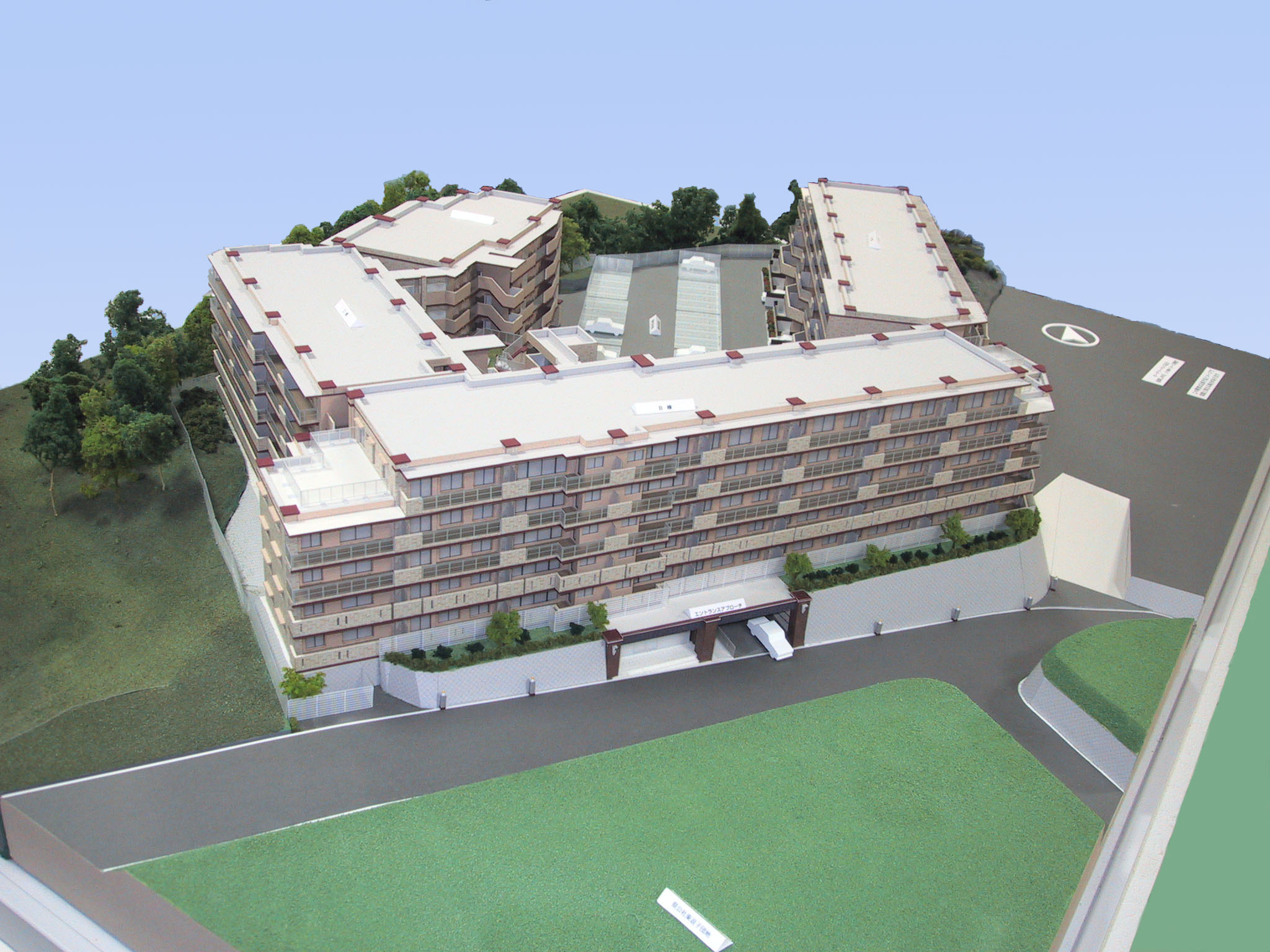横須賀エリア　大規模マンション　外観模型