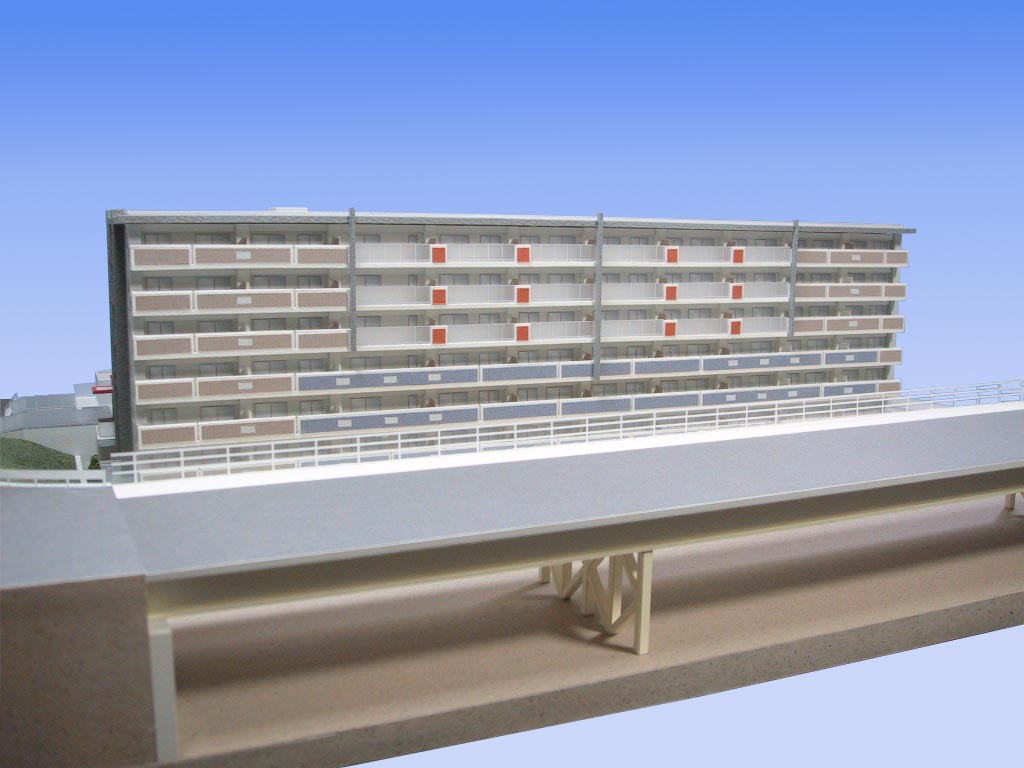 千葉幕張　分譲マンション　外観模型