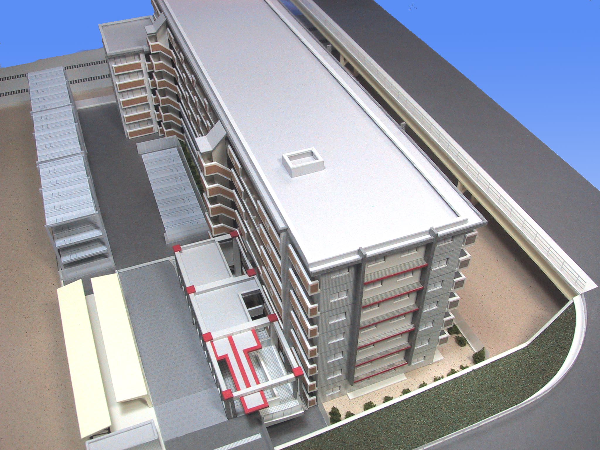 千葉幕張　分譲マンション　外観模型