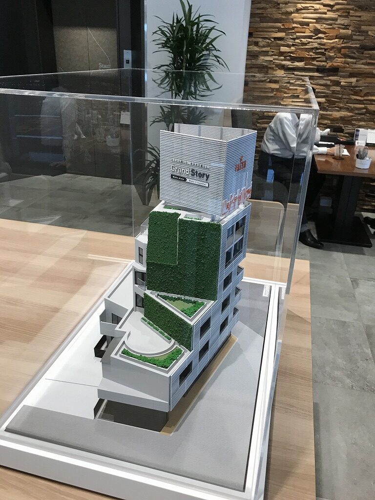 用賀エリア　デザイナーズマンション　外観模型