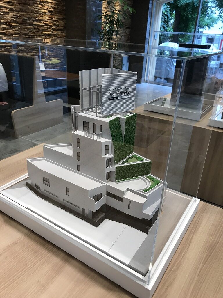 用賀エリア　デザイナーズマンション　外観模型