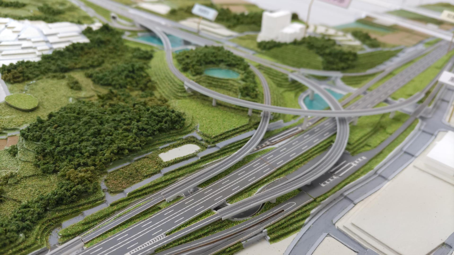 愛知県計画道路PR模型
