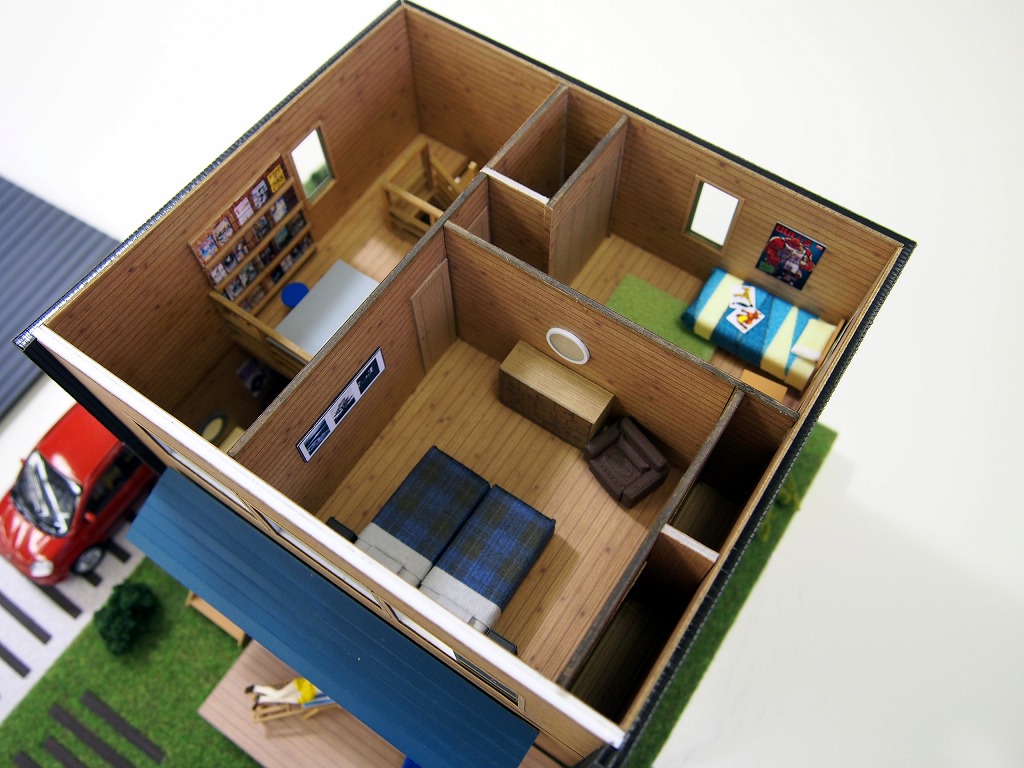 プレハブスタイルのセカンドハウス販売促進用模型