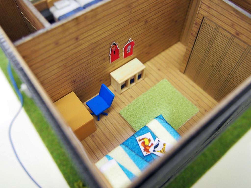 プレハブスタイルのセカンドハウス販売促進用模型