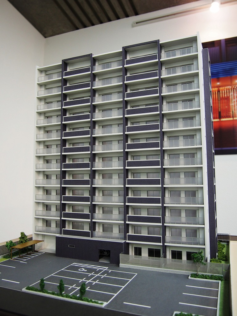 豊洲エリア マンション模型
販売促進用 外観模型