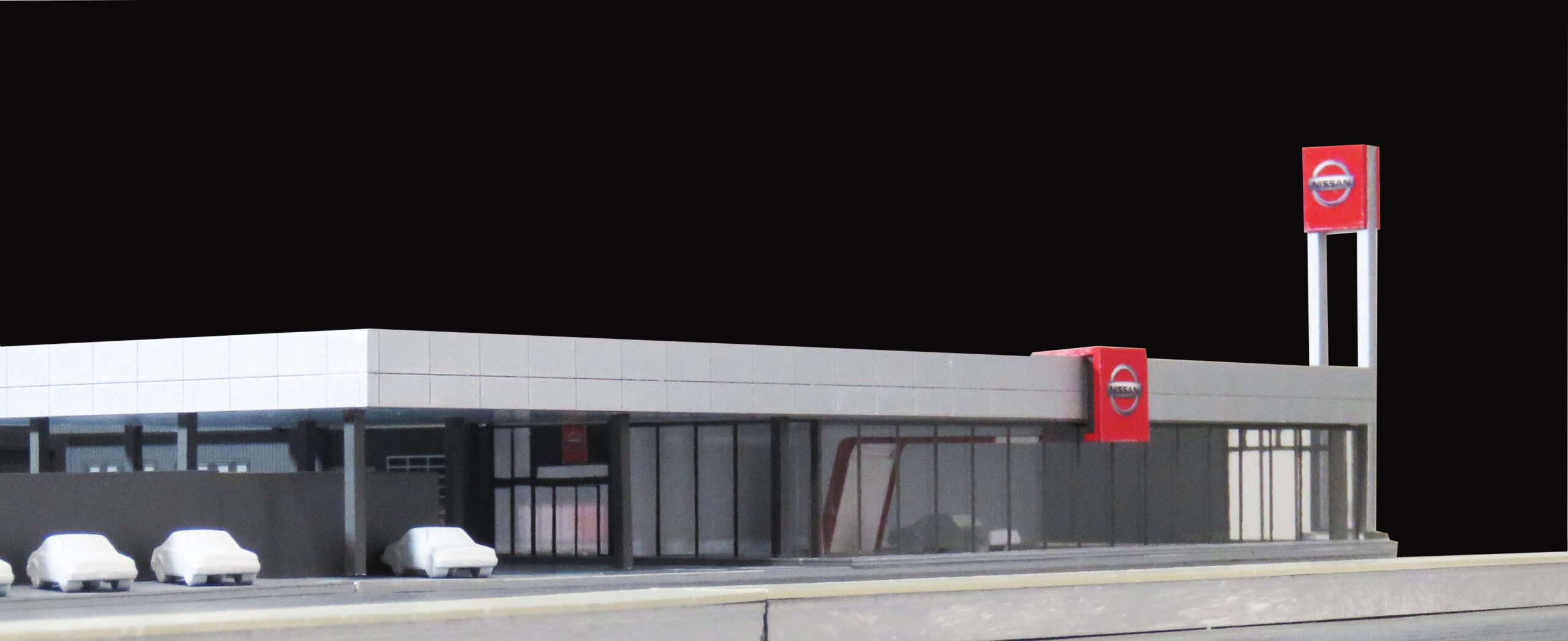 自動車販売会社社屋　提案用模型