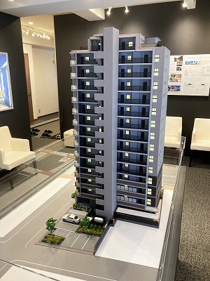 浅草エリアの分譲マンション模型