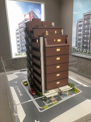 西日暮里エリアの分譲マンション模型