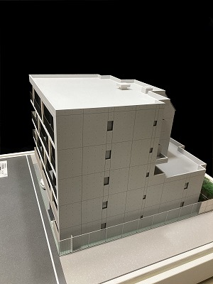 経堂エリア　デザイナーズマンション
外観模型