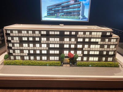 ふじみ野エリア マンション模型
販売促進用 内照式 外観模型